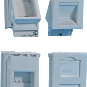 CNET LJ6C Angled & Flat Housing for CNET Keystone Jacks