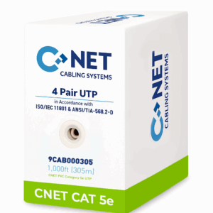 CNET CAT5E Internal (U/UTP) 305Mtrs LZSH Cable - Grey Jacket