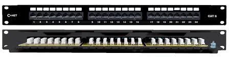 CNET CAT6 24 Port UTP PCB Right Angled Patch Panel