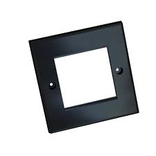 CNET Single Black Faceplate 50 x 50