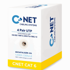 CNET CAT6 Copper (U/UTP) 305Mtrs Cable - Orange Jacket