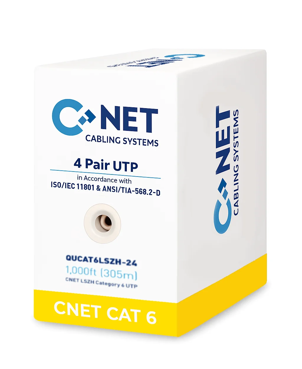 CNET CAT6 Copper (U/UTP) 305Mtrs Cable – Orange Jacket