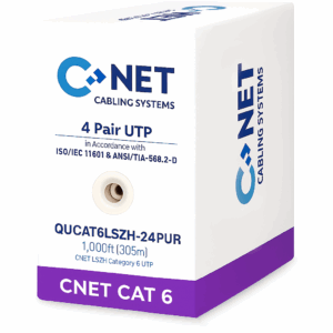 CNET CAT6 Copper (U/UTP) 305Mtrs DCA Cable - Purple Jacket