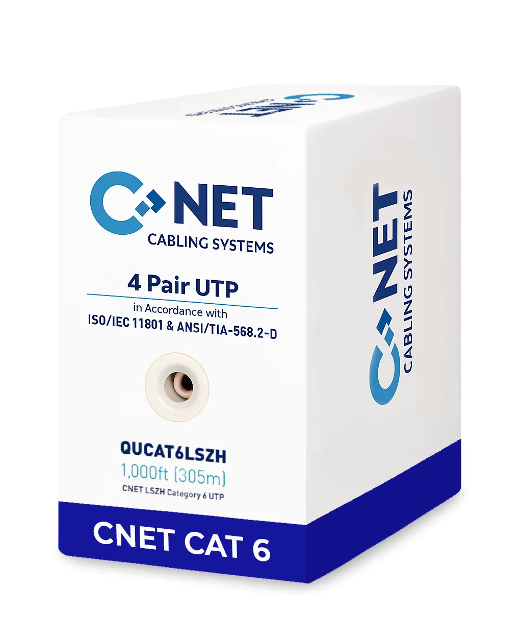 CNET CAT6 LSZH (U/UTP) 305Mtrs DCA Cable – Purple Jacket