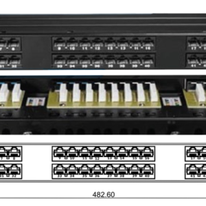 CNET CAT6 1U 48 Port UTP PCB Patch Panel