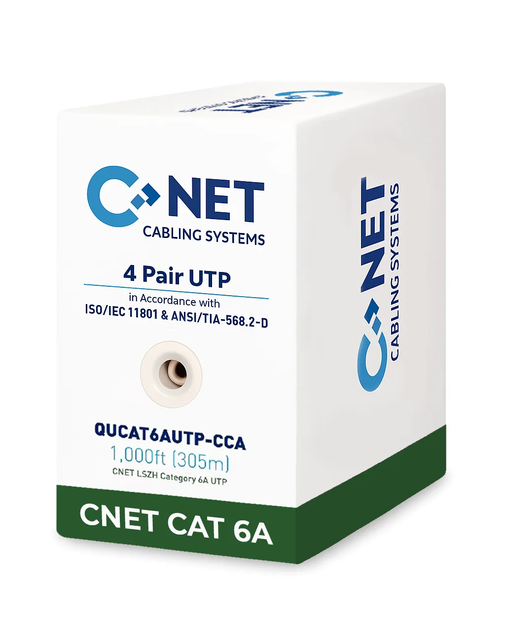 CNET CAT6A LSZH 4PR (U/UTP) 305Mtrs Cable – Purple Jacket