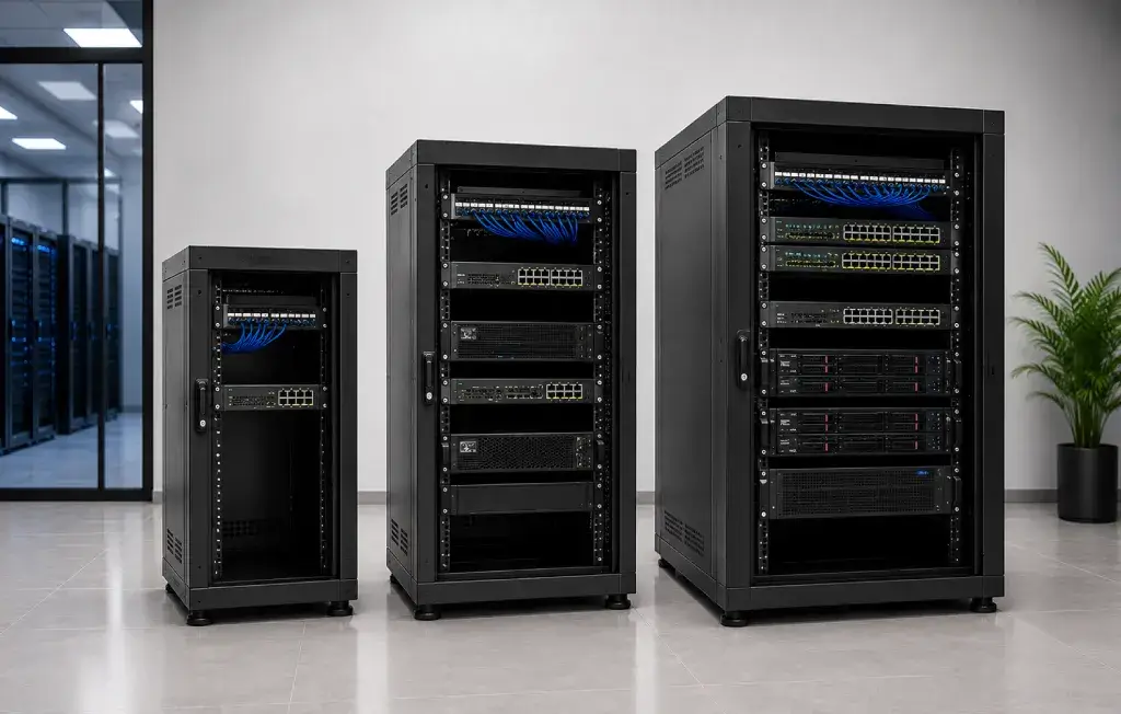 Data cabinet depth selection, 300mm vs 600mm vs 800mm for servers and switches